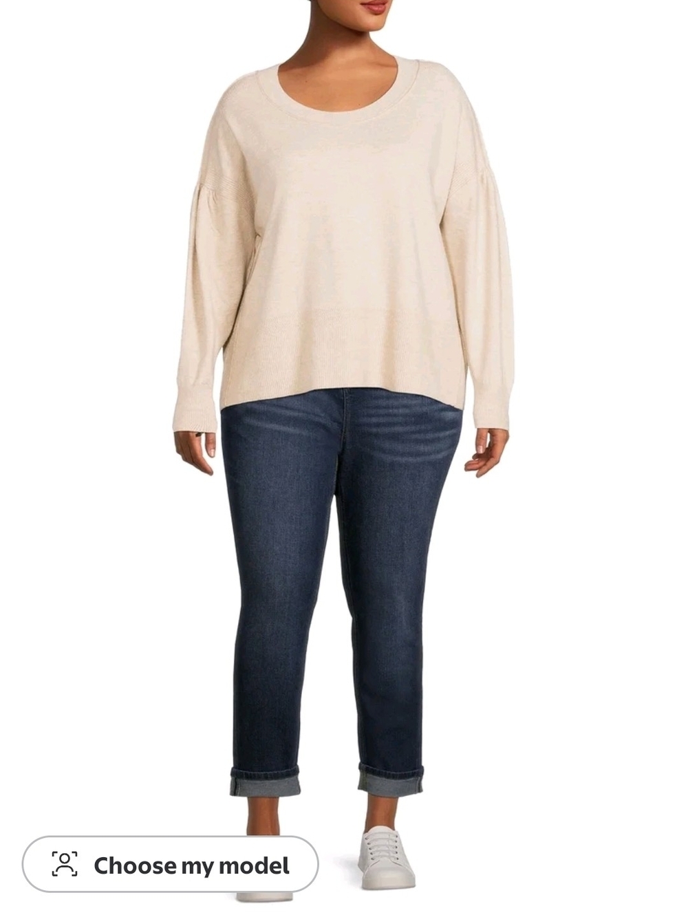 Terra & Sky Women's Plus Size Crewneck Pullover Sweater 2X NWT